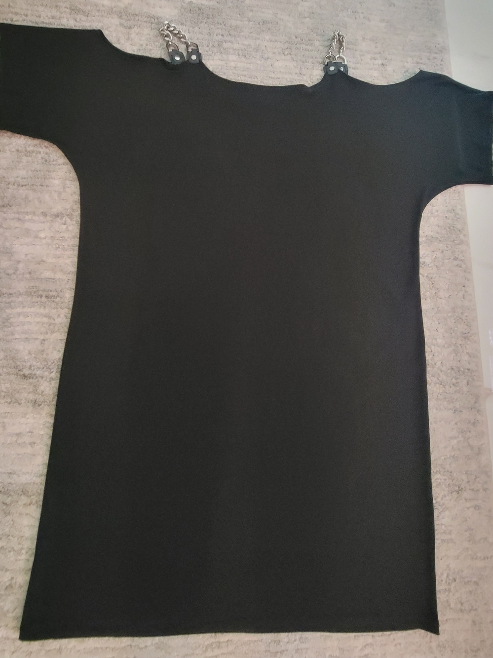Michael Kors, Womens Black Cold-Shoulder Short Sleeve Dress